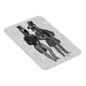 恐竜の男達が夜を過ごす マグネット (右側)