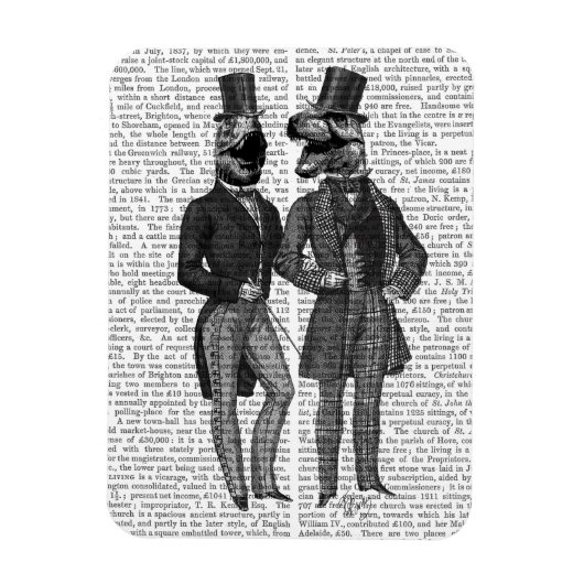 恐竜の男達が夜を過ごす マグネット (縦)