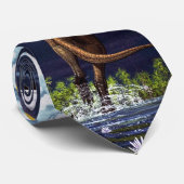 恐竜の画像のタイのQuetzalcoatlus tのレックスGポール ネクタイ (ロール)