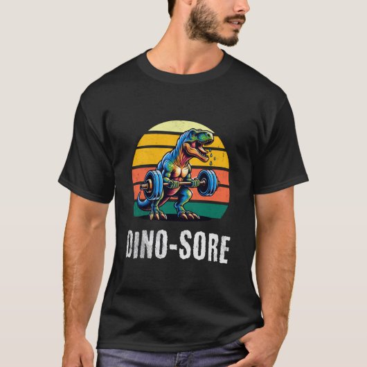 恐竜の痛み 笑える恐竜 1 Tシャツ (正面)