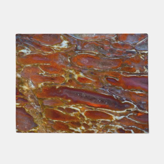 恐竜の石化骨 ドアマット (正面)