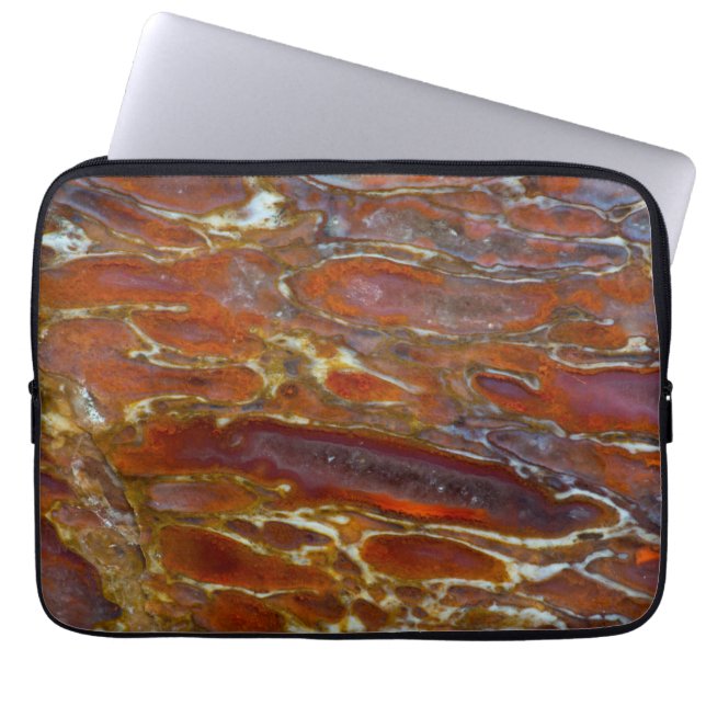 恐竜の石化骨 ラップトップスリーブ (正面)