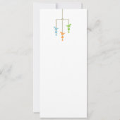 恐竜の移動式男の子のベビーシャワーの招待状 招待状 (裏面)