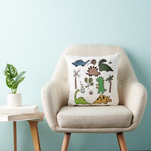 恐竜の種の漫画子供部屋子枕 クッション (椅子)