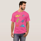 恐竜の種類Dino識別 – かわいい汗 Tシャツ (正面フル)