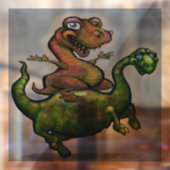 恐竜の窓が貼り付く ウィンドウサイン (シート2)