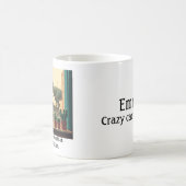 恐竜の窓枠のサボテンのマグ コーヒーマグカップ (中央)