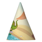 恐竜の第1誕生会のカスタム パーティーハット (右)