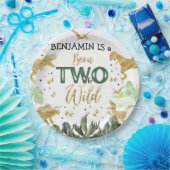 恐竜の第2の誕生日パーティー ペーパープレート (パーティー)