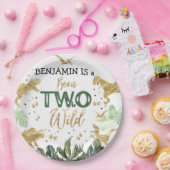 恐竜の第2の誕生日パーティー ペーパープレート (パーティー)