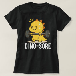 恐竜の筋肉痛 ジムでのトレーニングTシャツ 面白い Tシャツ