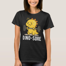 恐竜の筋肉痛 面白い恐竜ジムTシャツ
