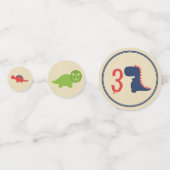 恐竜の紙吹雪 – 恐竜の誕生日用品 コンフェッティ (正面)