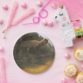 恐竜の紙皿(カルノタウルス) ペーパープレート (パーティー)