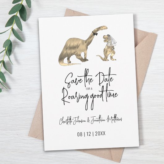 恐竜の結婚式 Save The Date セーブザデート