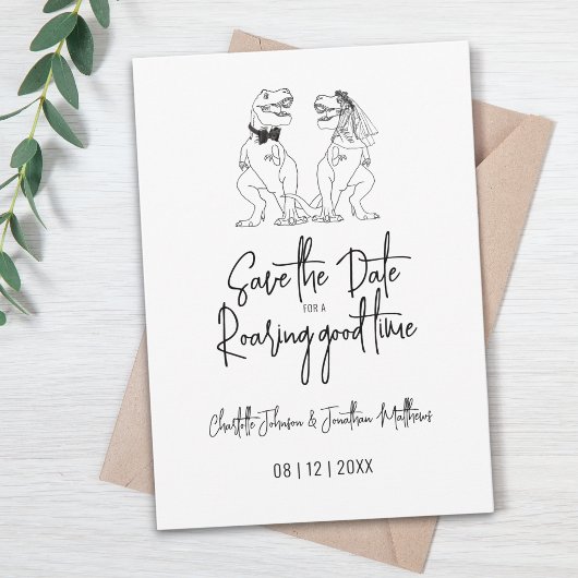 恐竜の結婚式 Save The Date セーブザデート