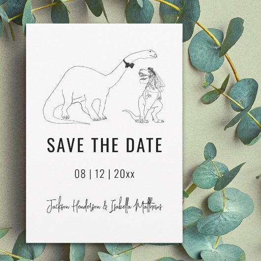 恐竜の結婚式 Save The Date セーブザデート