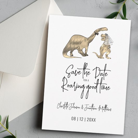 恐竜の結婚式 Save The Date セーブザデート