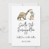 恐竜の結婚式 Save The Date セーブザデート (正面)