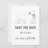 恐竜の結婚式 Save The Date セーブザデート (正面)