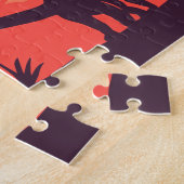 恐竜の絶滅した外来動物 ジグソーパズル (側面)