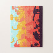 恐竜の絶滅した外来動物 ジグソーパズル (縦)