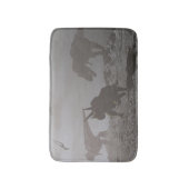 恐竜の絶滅- 3Dは描写します バスマット (正面縦)