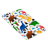 恐竜の継ぎ目のない模様 マグネット (右側)