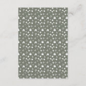 恐竜の緑と青の誕生日パーティー サンキューカード (裏面)