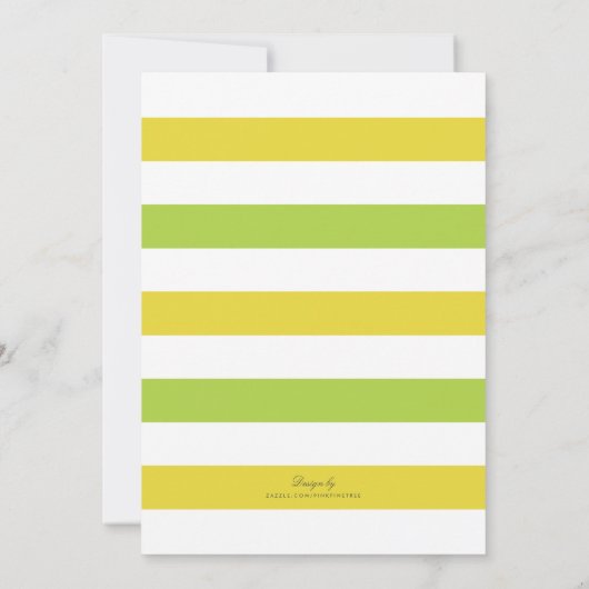 恐竜の緑のおもしろいシンプルかわいい子供たち1誕生日 招待状 (裏面)