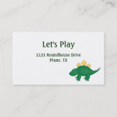 恐竜の緑のママカード コーリングカード (裏面)