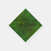 恐竜の緑の隠れ家 スタンダードカクテルナプキン (角)