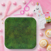 恐竜の緑の隠れ家 ペーパープレート (パーティー)