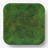 恐竜の緑の隠れ家 ペーパープレート (正面)