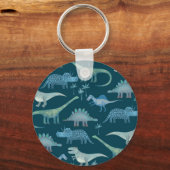 恐竜の緑 キーホルダー (正面)