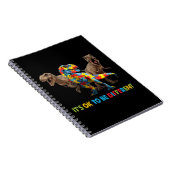 恐竜の自閉症の意識デザインは恐竜の ノートブック (右側)