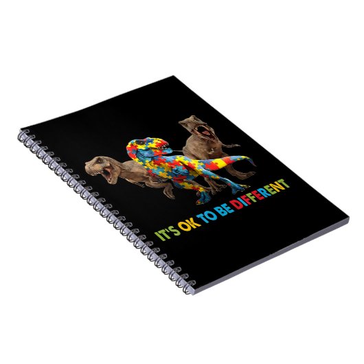 恐竜の自閉症の意識デザインは恐竜の ノートブック (右側)