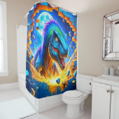 恐竜の芸術 シャワーカーテン (インサイチュ)