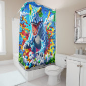 恐竜の芸術 シャワーカーテン (インサイチュ)