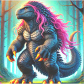 恐竜の芸術 シール (正面)