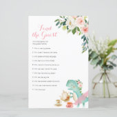 恐竜の茶のパーティーフローラを見つけるゲストゲーム (スタンド正面)