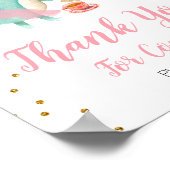 恐竜の茶パーティーフローラありがとうござ来う ポスター (角)