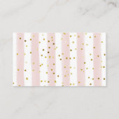 恐竜の茶パーティー桃フローラレジストリ エンクロージャーカード (裏面)