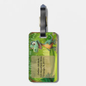 恐竜の荷札 ラゲッジタグ (裏面縦)