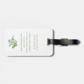 恐竜の荷物タグ ラゲッジタグ (裏面横)