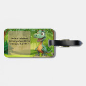 恐竜の荷物タグ ラゲッジタグ (裏面横)