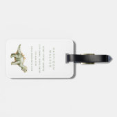 恐竜の荷物タグ ラゲッジタグ (裏面横)