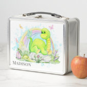 恐竜の虹と蝶 メタルランチボックス (インサイチュ)