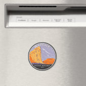 恐竜の記念碑ヴィンテージ圏 マグネット (インサイチュ (食洗機))