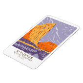 恐竜の記念碑ヴィンテージ マグネット (左側)